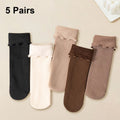 Thickened Thermal Women Socks Polyester Spandex Blend