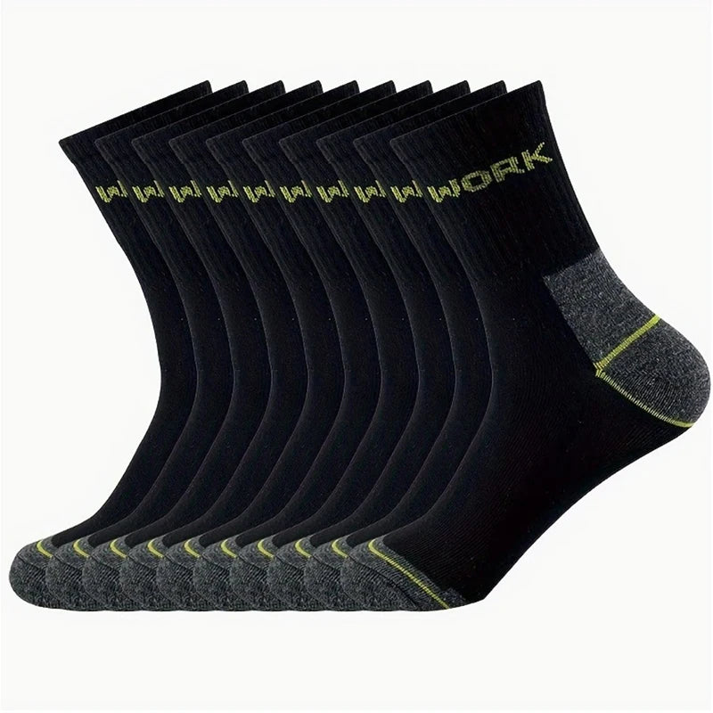 Polyester Elastane Crew Socks For Men