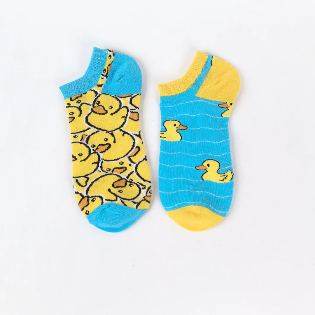 Cotton Cartoon Duck Ankle Socks - 8