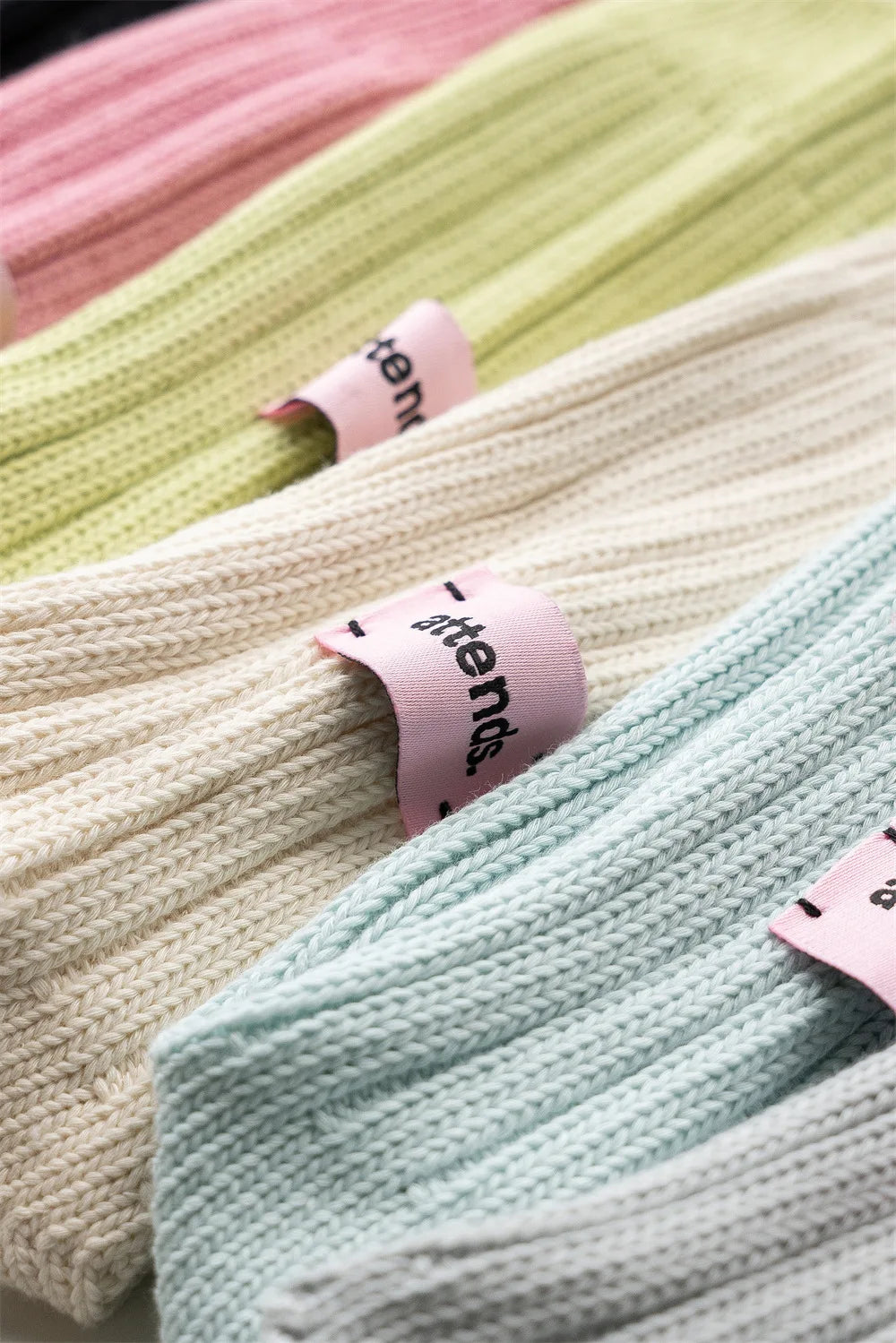 Thick Cotton Knit Mid Tube Crew Socks - 7