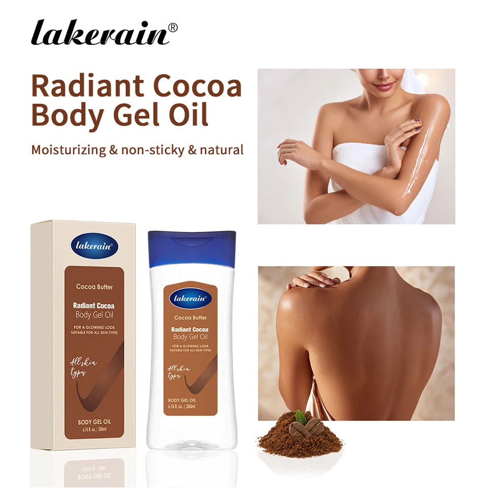 Cocoa Butter Body Gel Oil Moisturizing Skincare Treatment 200ml
