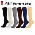Nylon Spandex Elastic Compression Socks High Tube