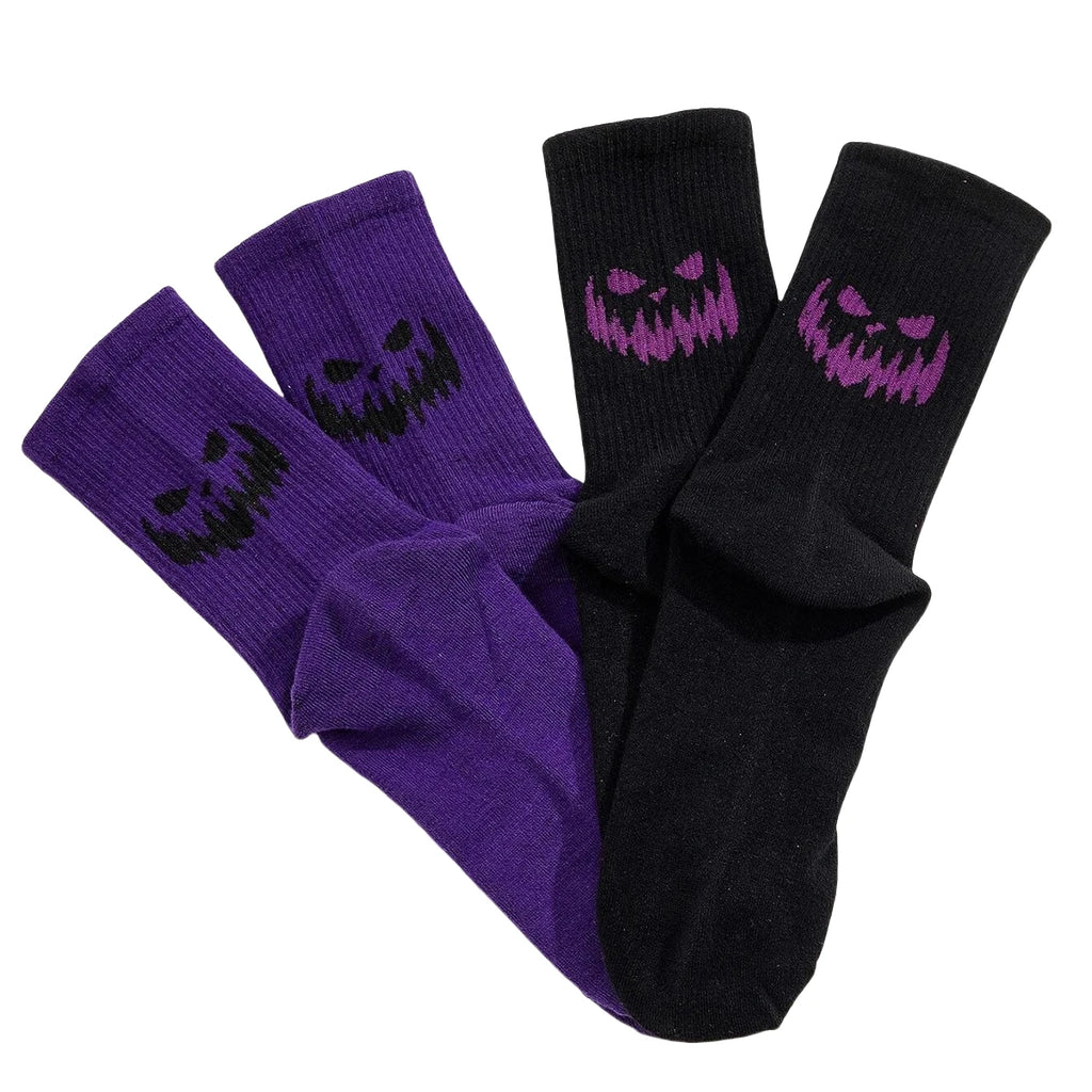 Unisex Halloween Themed Polyester Crew Socks
