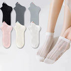 Polyester Elastane Low Cut Mesh Socks
