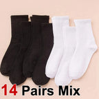 Polyester Elastane Women Casual Middle Tube Socks