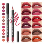 12 Piece Waterproof Matte Lip Liner Pencil Set