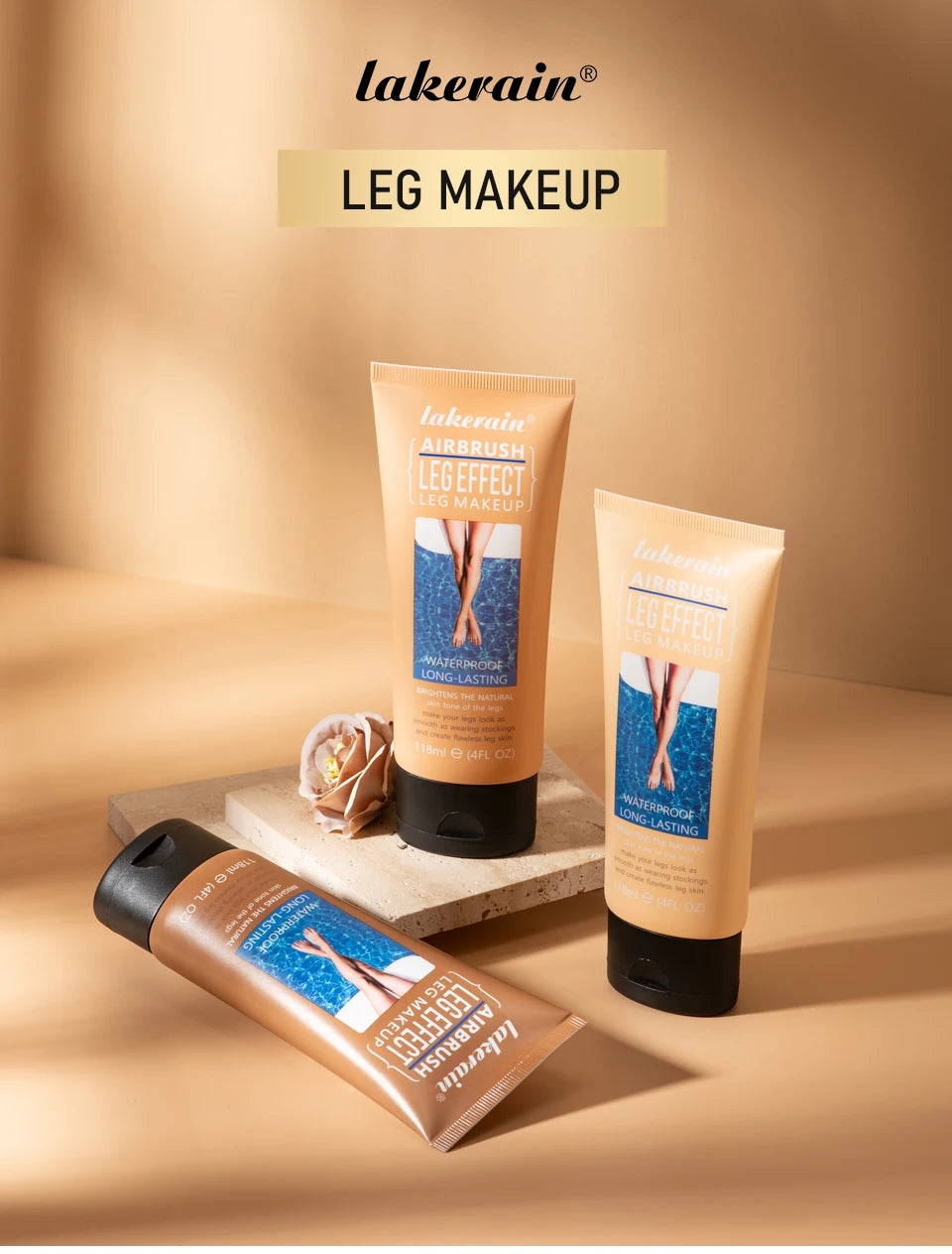 Waterproof Liquid Leg Foundation And Body Concealer With Applicator