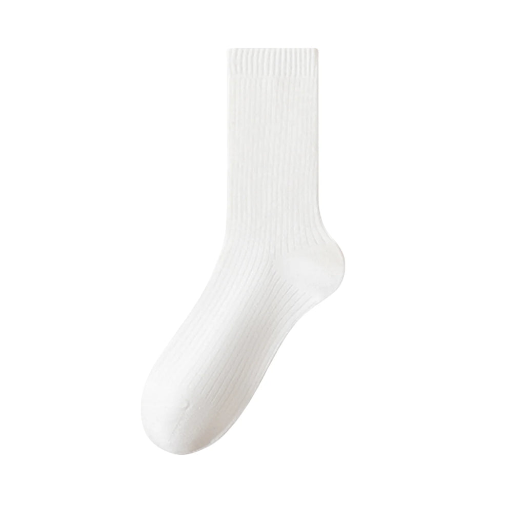 Polyester Elastane Women Mid Tube Casual Socks