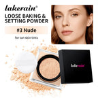Matte Finish Loose Setting Powder Makeup With Puff