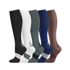 Nylon Elastane Compression Socks for Sports and Travel