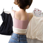 Velvet Lined Sleeveless Thermal Tank Top