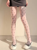 Nylon Elastane Polka Dot Pattern Tights