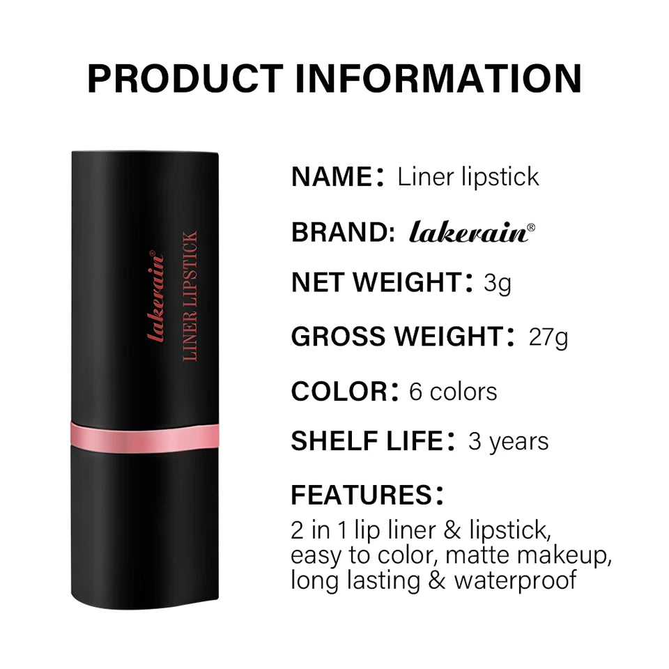 Matte Velvet Lip Liner And Lipstick Duo - 24