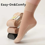 12 Pairs Non Binding Nylon Elastane Crew Socks for Sensitive Feet