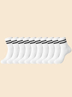 6 Pair Polyester Blend Mid Tube Casual Socks