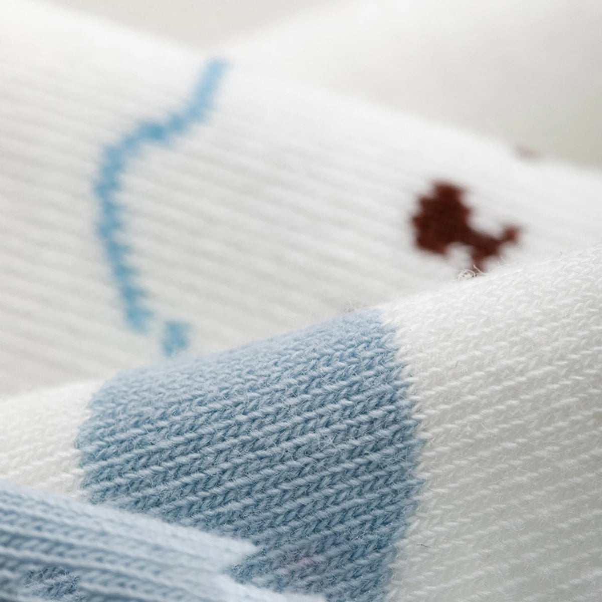Polyester Elastane Cartoon Bear Ankle Socks