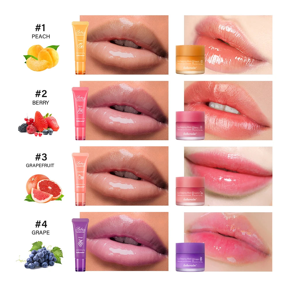 Moisturizing Lip Balm and Sleeping Mask Set