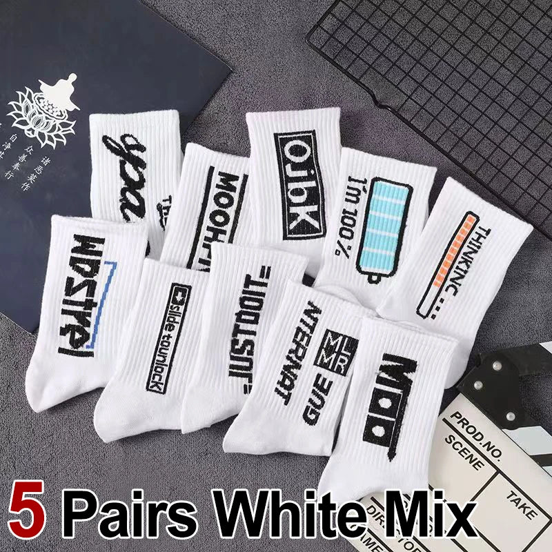 Polyester Elastane Casual Crew Socks - 15
