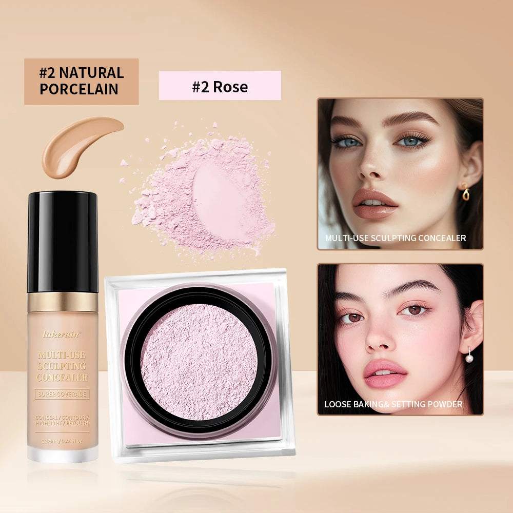 Concealer And Setting Powder Makeup Set