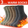 Polyester Elastane Knit Crew Socks Three Pair Set