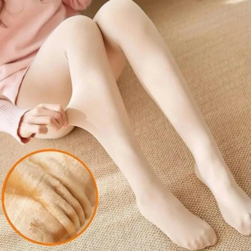 Womens Plus Size Thermal Plush Lined Winter Tights