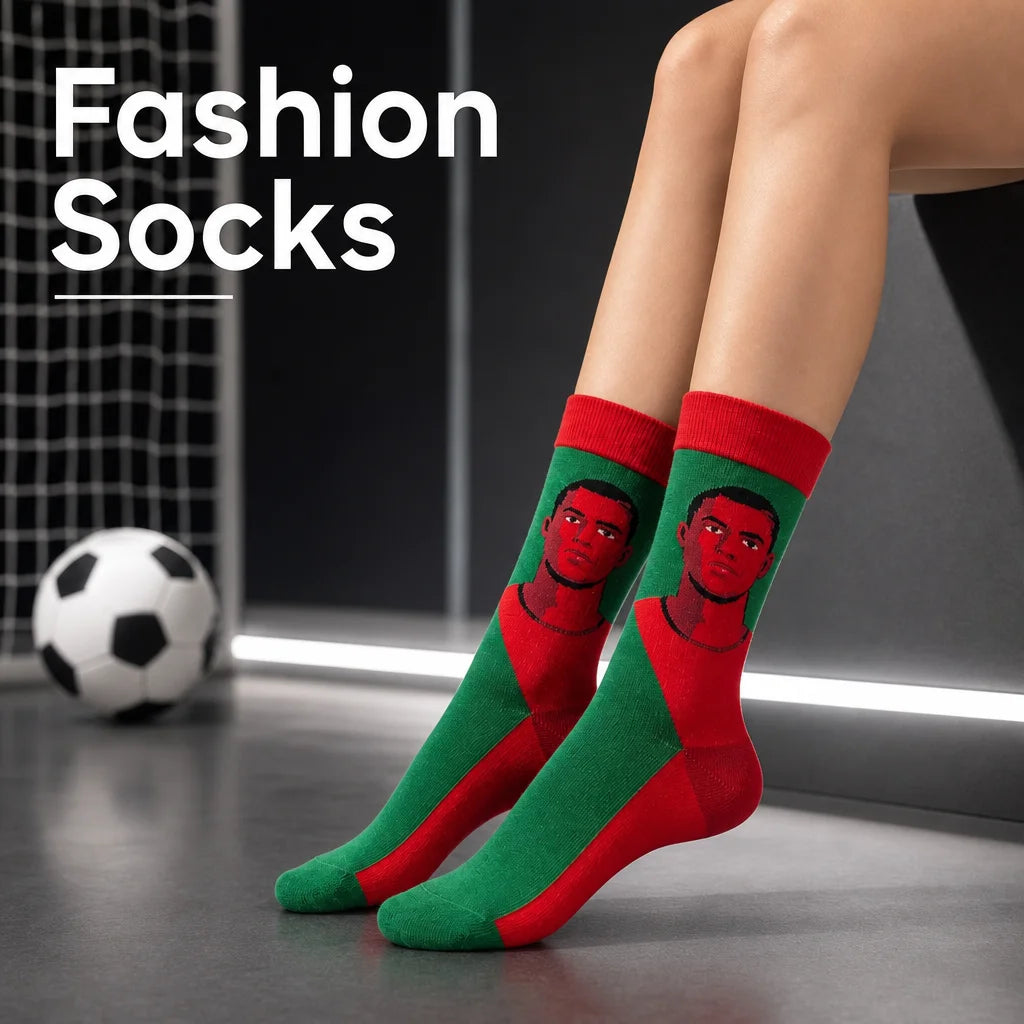 Cotton Polyester Knee High Athletic Socks