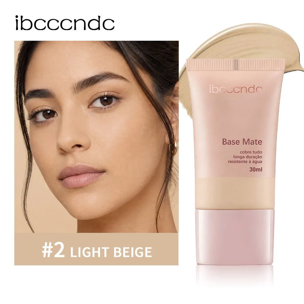 Liquid Matte Foundation Natural Waterproof Coverage Face Makeup