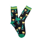 Cotton Blend Novelty Crew Socks