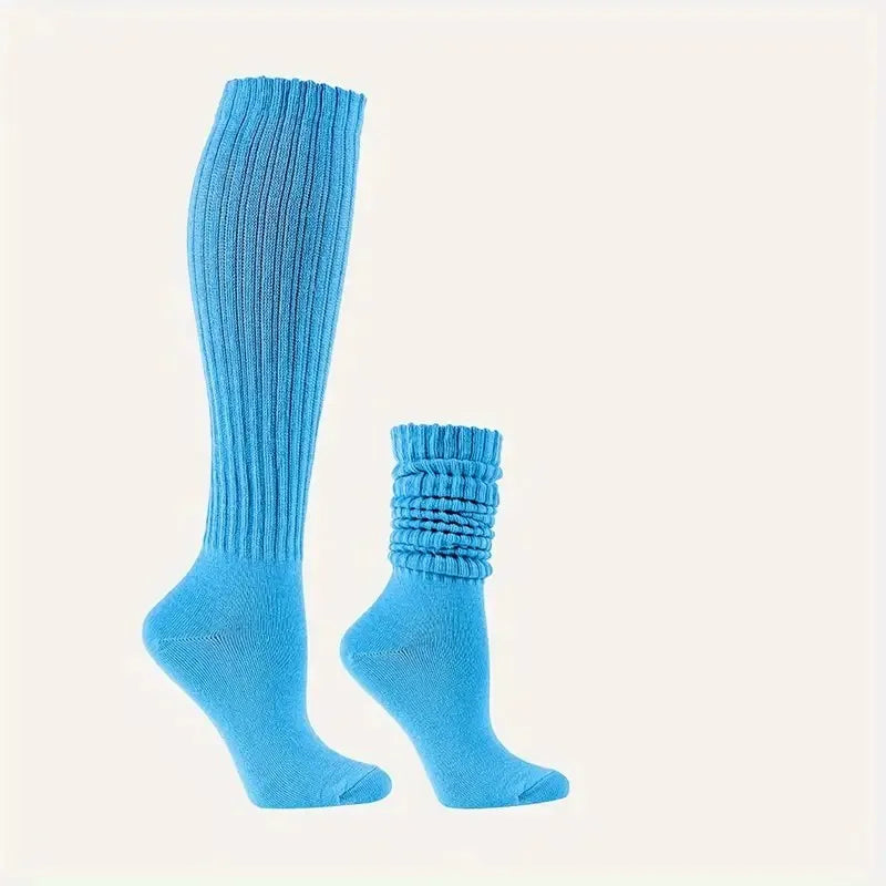 Polyester Elastane Knitted Calf Socks