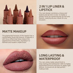 Matte Velvet Lip Liner And Lipstick Duo