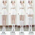Solid Color Nylon Velvet Womens Knee High Socks