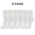 Polyester Elastane Knit Slouch Crew Socks