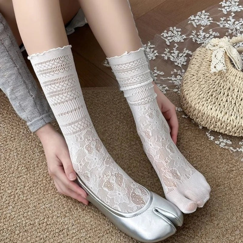 Nylon Elastane Split Toe Tabi Socks