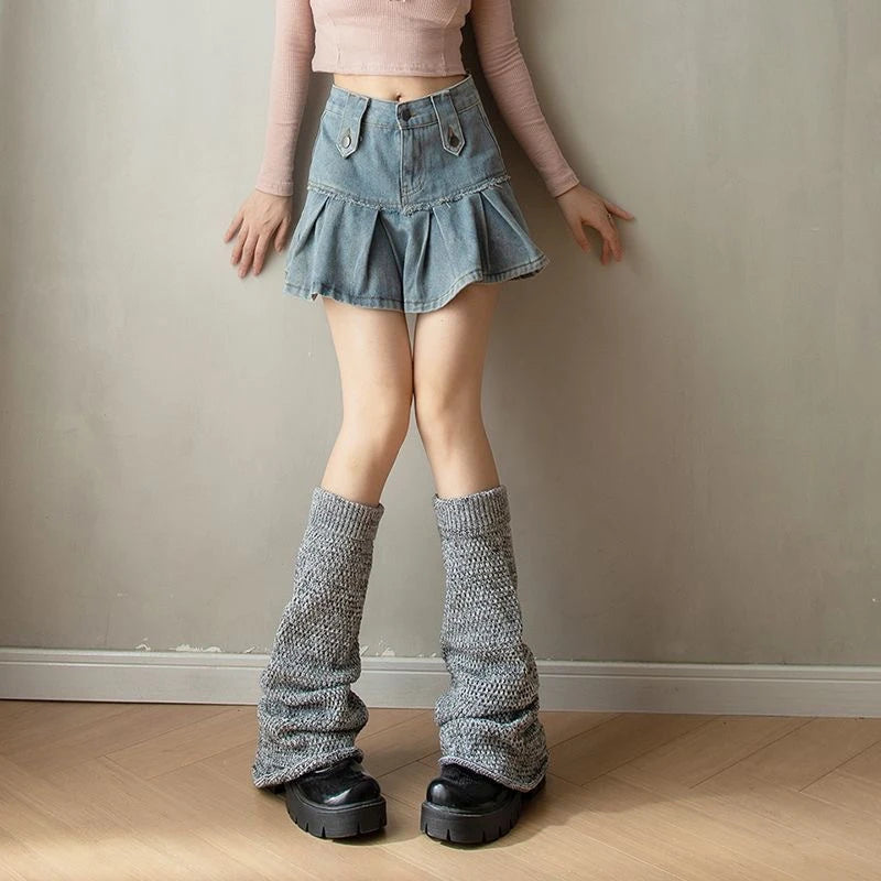 Polyester Spandex Knitted Leg Warmers - 17