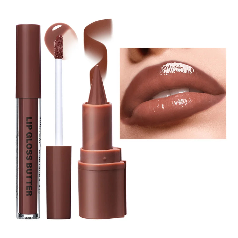 Water Lip Stain and Lip Gloss Butter Combo Set - 12