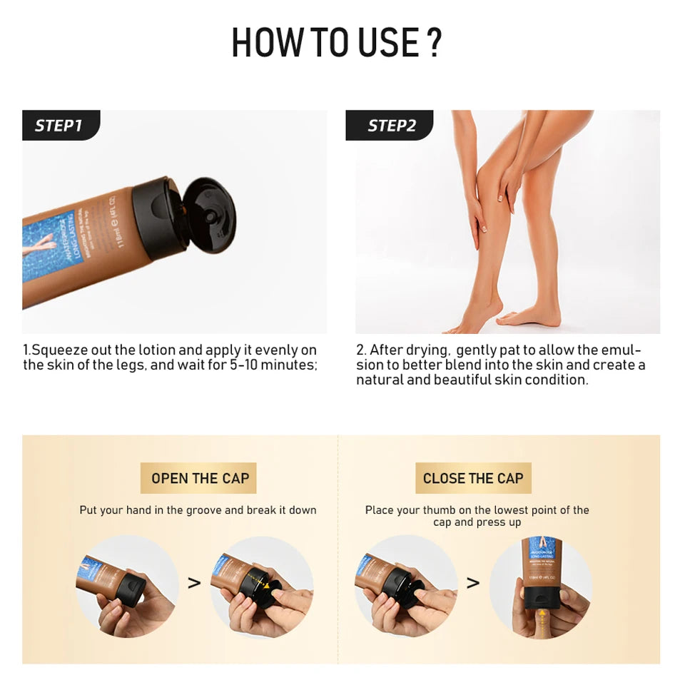 Waterproof Liquid Leg Foundation And Body Concealer With Applicator - 14