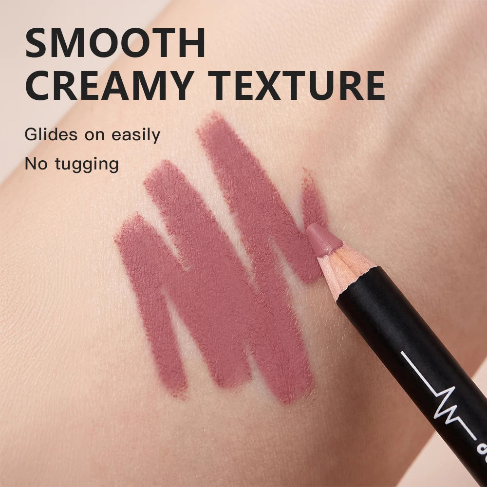 12 Piece Waterproof Matte Lip Liner Pencil Set