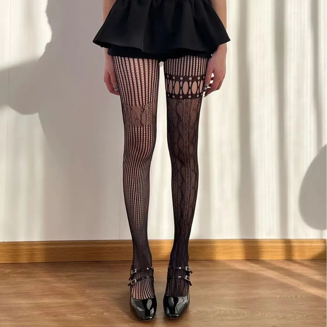 Nylon Hollow Out Fishnet Pantyhose Tights
