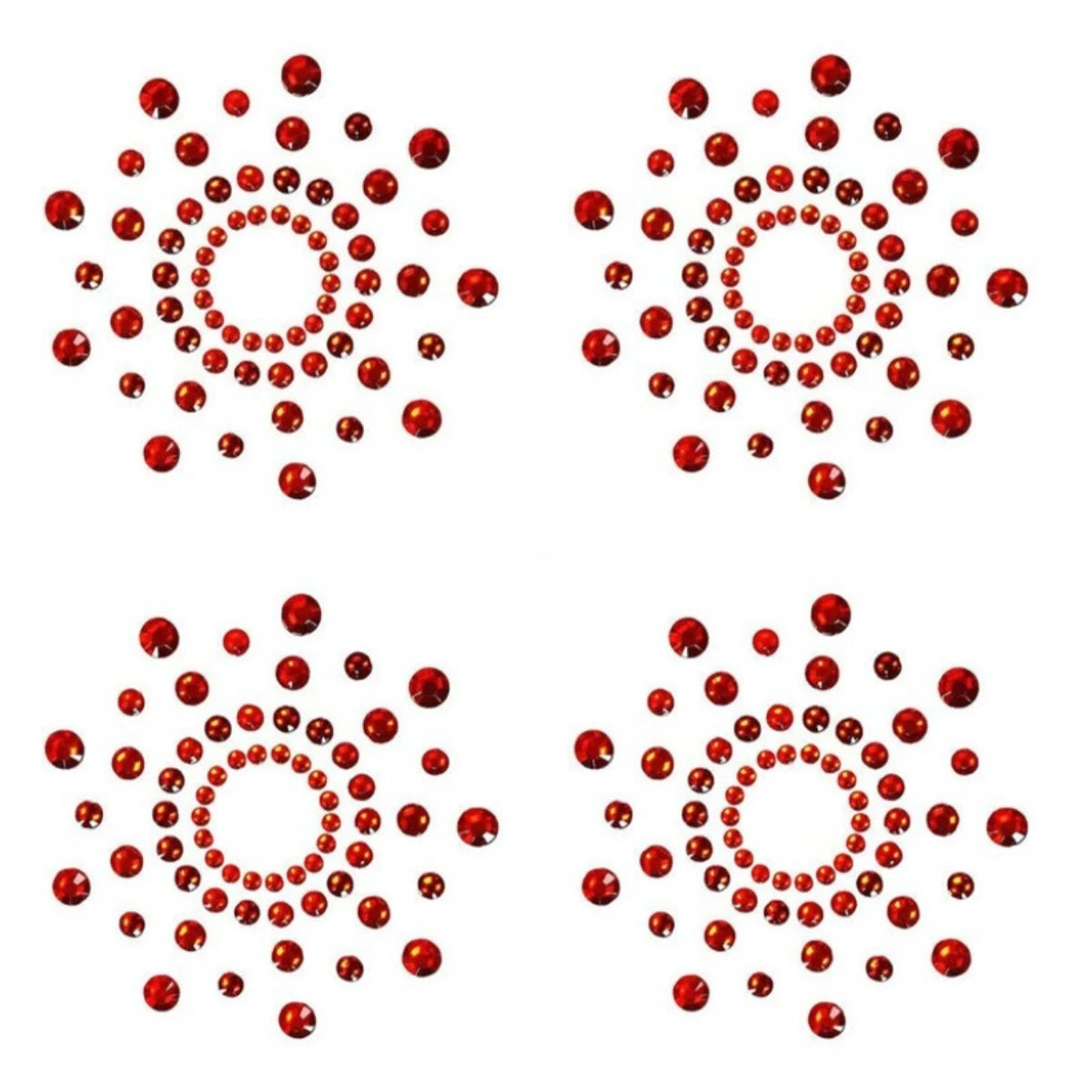 Silicone Rhinestone Nipple Covers - 11