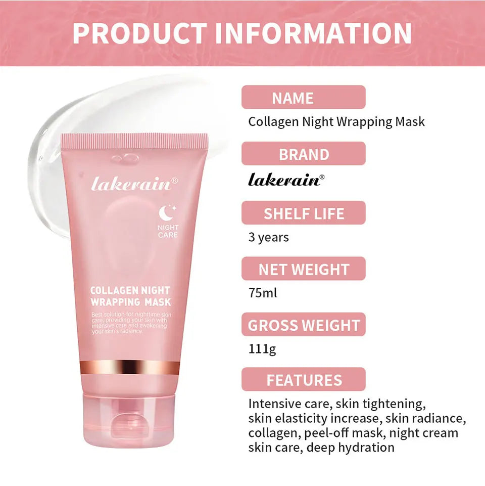 Collagen and Turmeric Peel Off Overnight Facial Mask Duo - 18