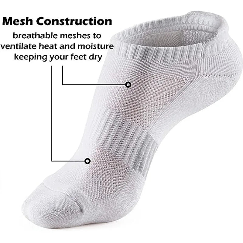 Polyester Elastane Athletic Ankle Socks