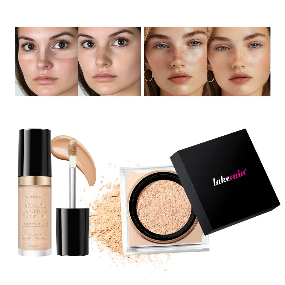 Concealer And Setting Powder Makeup Set