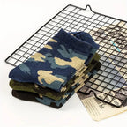Polyester Elastane Camouflage Crew Socks