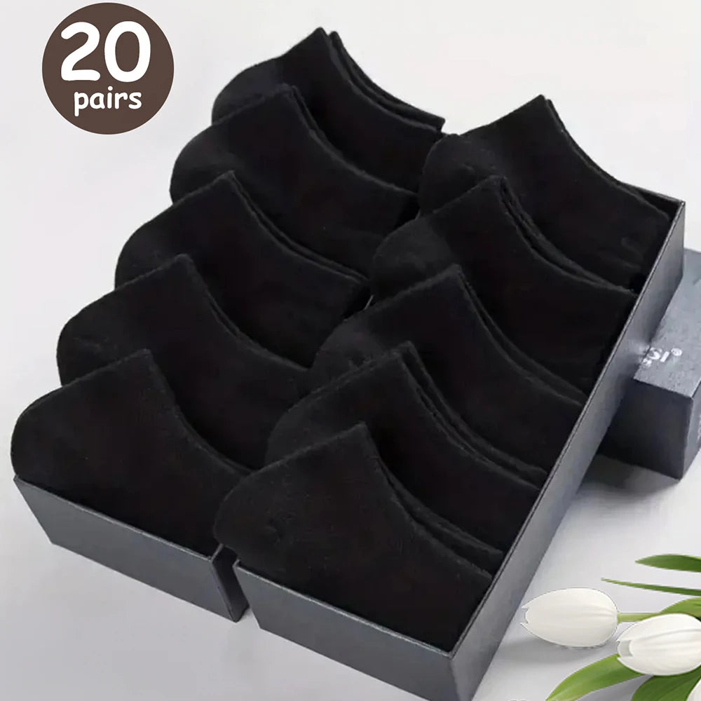 Polyester Elastane Mens No Show Low Cut Casual Socks - 22