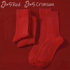 Polyester Elastane Crew Socks Women Casual Mid Tube Set