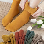 Polyester Elastane Thermal Socks For Winter Warmth