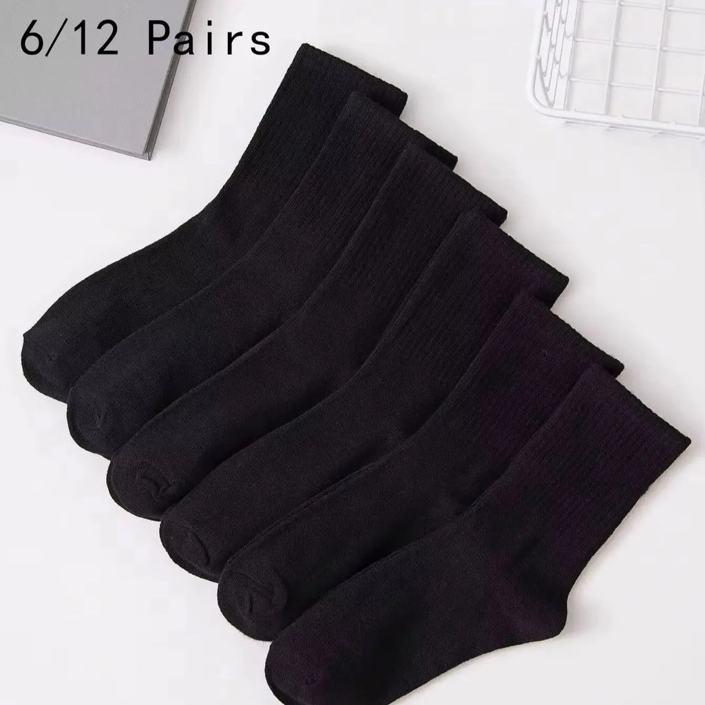 Polyester Spandex Blend Casual Dress Socks