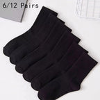 Polyester Spandex Blend Casual Dress Socks