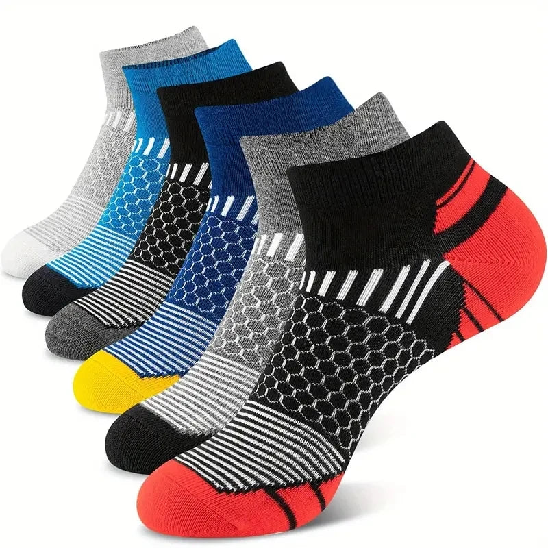 Polyester Blend Casual Ankle Socks For Men
