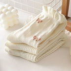 Polyester Elastane Floral Pattern Lolita Style Mid Tube Socks
